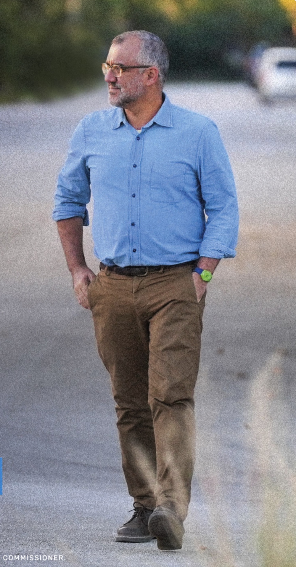 Gerardo Vildostegui walking outdoors